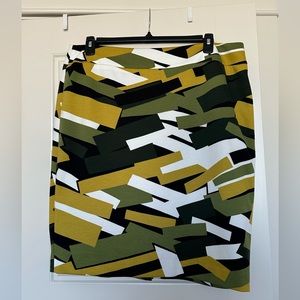 nine west patterned skirt